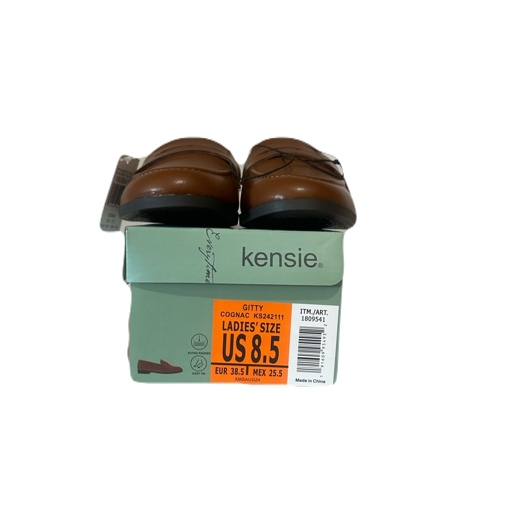 Kensie Ladies' Penny Brown Leather Loafers - Picture 5 of 6
